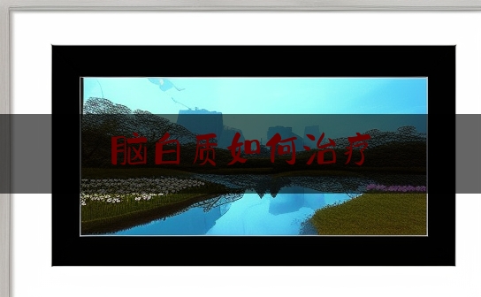 脑白质如何治疗
